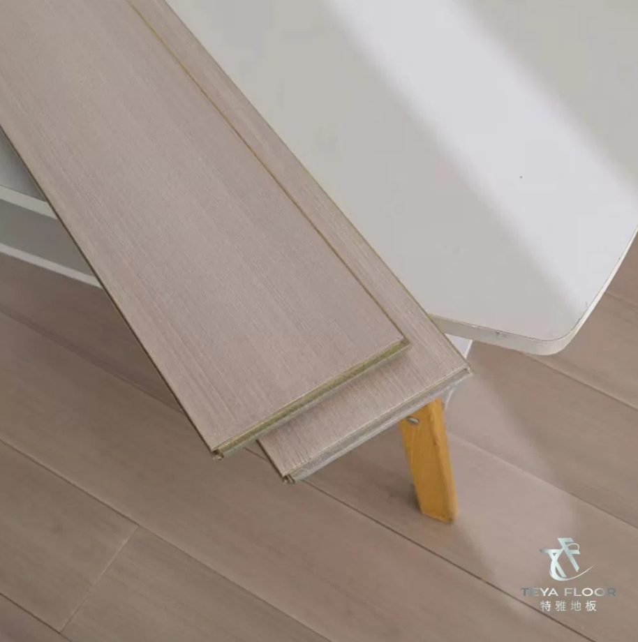 18 mm thickness Solid Locust Light Grey Color Flooring Solid Engineered Wood Flooring for Hotel