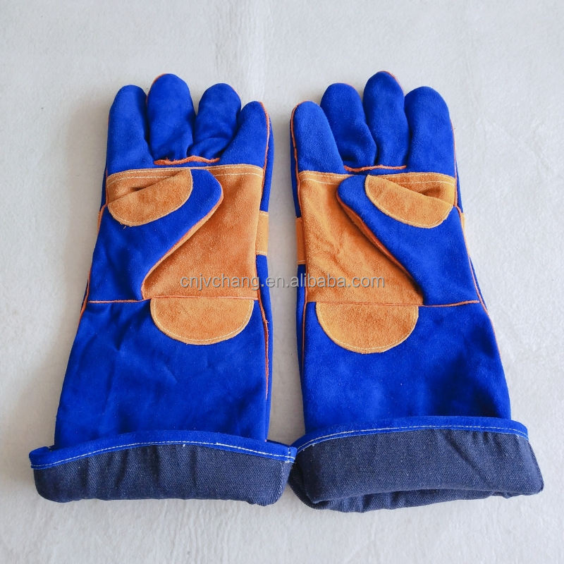 Premium Heat Resistant Cowhide BBQ Kitchen Gloves for Grilling