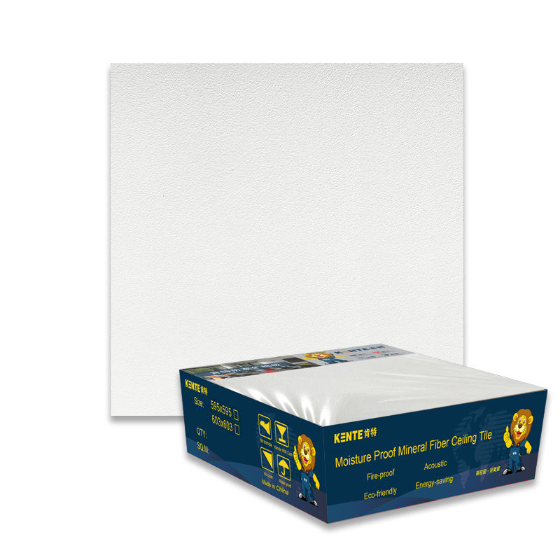 Kente Artistic Mineral Fiber Board Soundproof Ceiling Tile in Strip Shape Fireproof for Apartment Installations