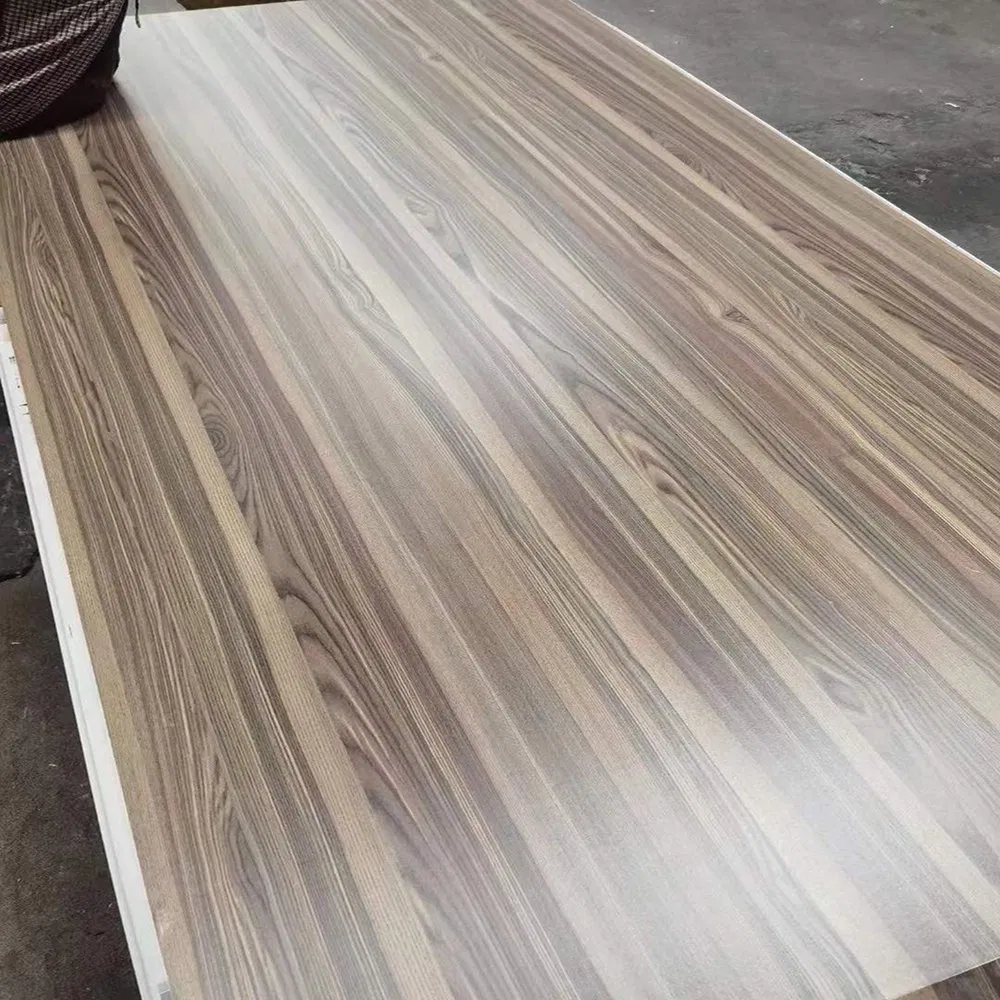 E0 E1 12mm Medium Density Fiberboard High Gloss Wood Grain UV / HDF / HPL Melamine Laminated Particle Board Raw Plain MDF for Kitchen Furniture