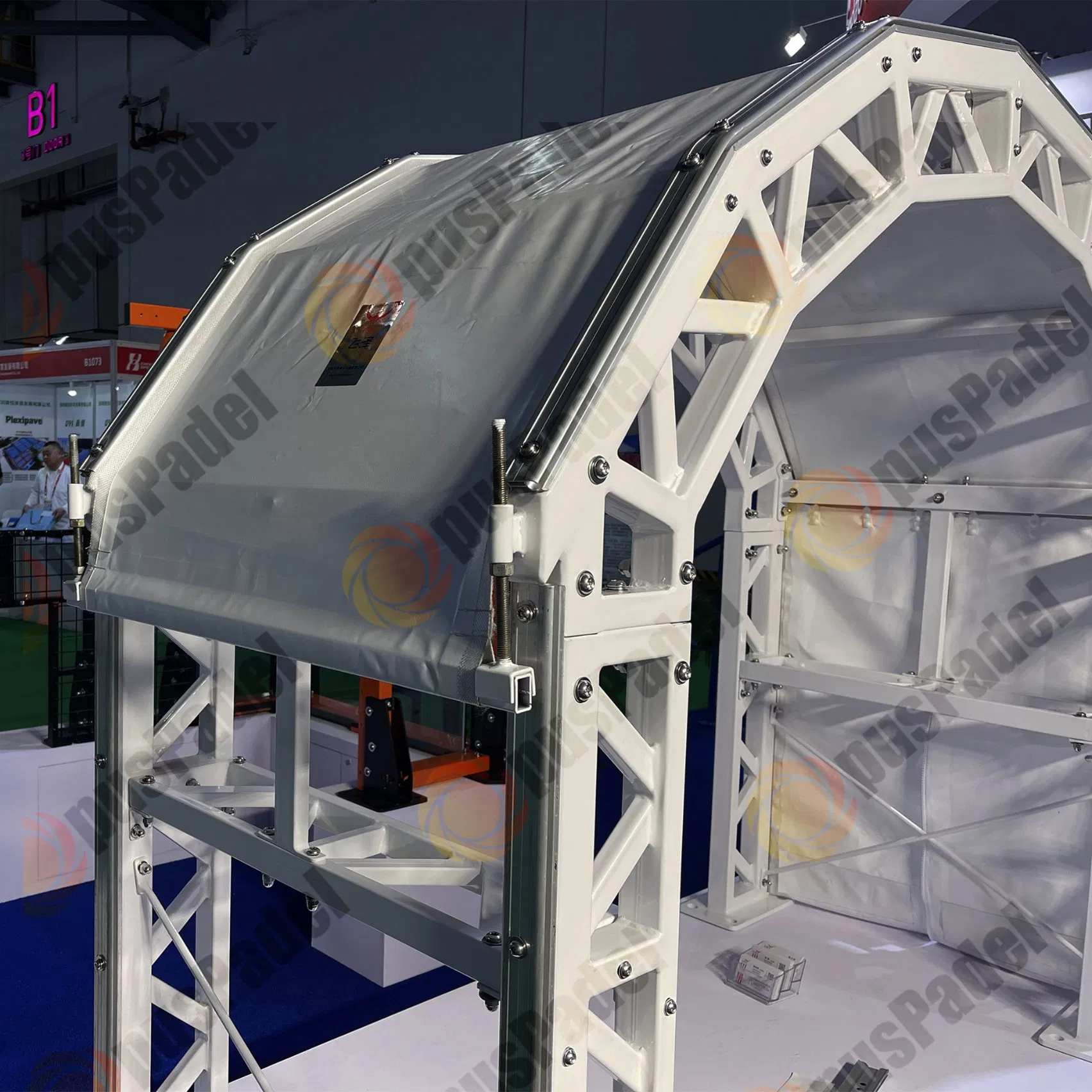Mezzanine Roof Prefabricated Steel Structure Sport Stadium Outdoor Canopy Tennis Court Tent for Tennis Hall Court