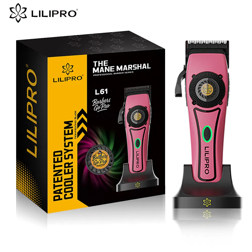 Lilipro L61 Salon Baber Professional High Speed Motor Hair Clipper Cordless Dlc Blade Hairdresser Electric Hair Clipper