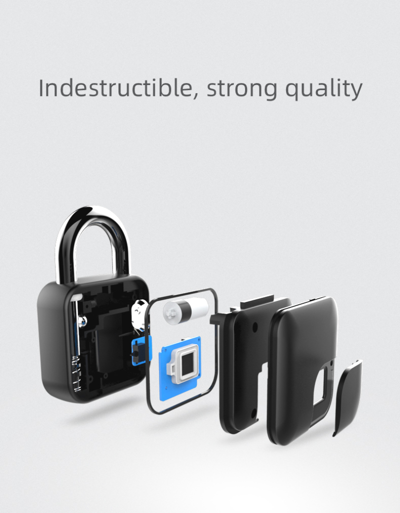Smart Home Fingerprint Lock Bluetooth-Compatible Safe Padlock Waterproof Keyless USB