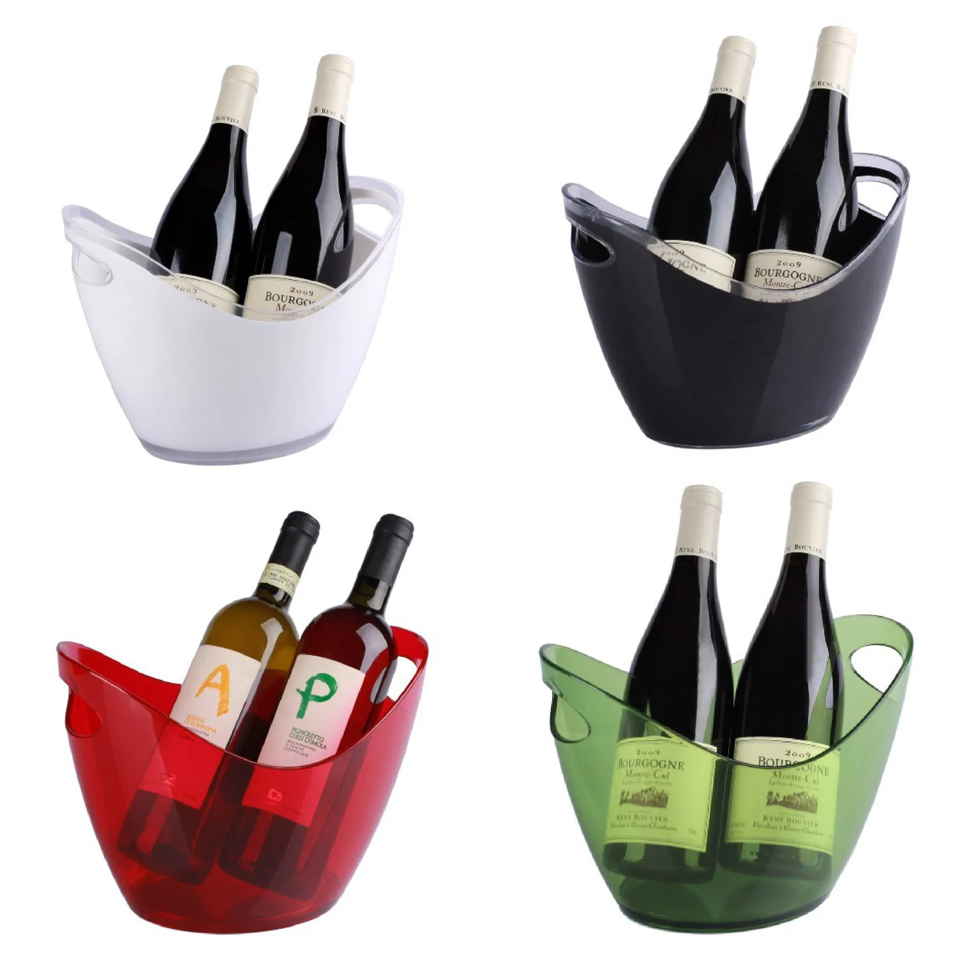 Customized Buckets Cooler Champagne Wine Metal Plastic Ice Bucket Beer Bucket