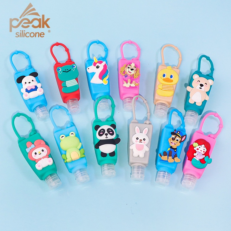 Portioning Bottles 30ml Silicone Cover Bottle for Lotion Perfume Silicone Sleeves Customized