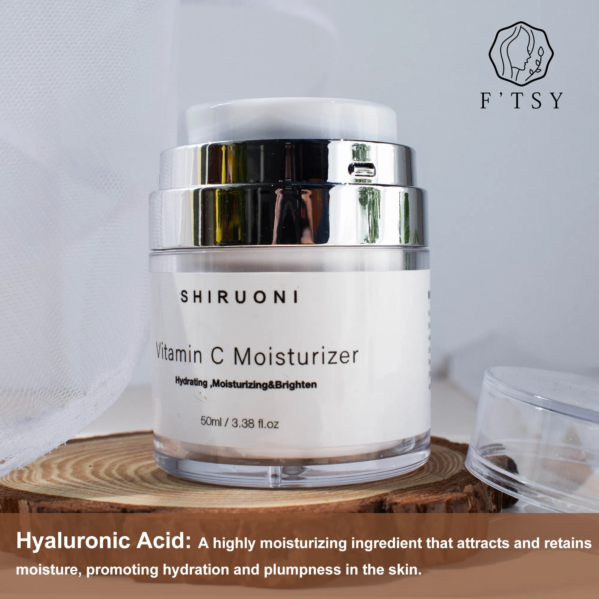 Wholesale Factory Price Lightening Vitamin C Moisturizer for Dry Skin Hydrating Moisturizer Private Label