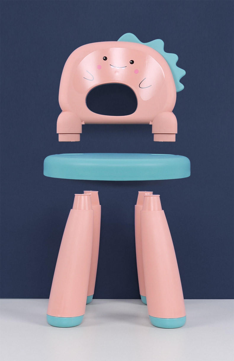 Soft Baby Cartoon Chair Cute Plastic Dinosaur Shape PP Chair