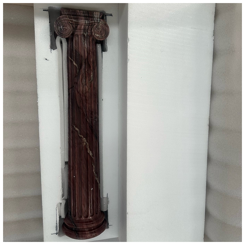 Revolution Quartzite Red Column Pedestal