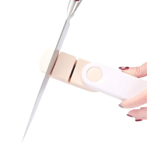 Knife Sharpener, Premium Quality Knife Sharpener Easy Manual Sharpening Dull Steel Paring Chefs Pocket Folding Knives, Rotatable Handle Kitchen Outdoor Wbb12170