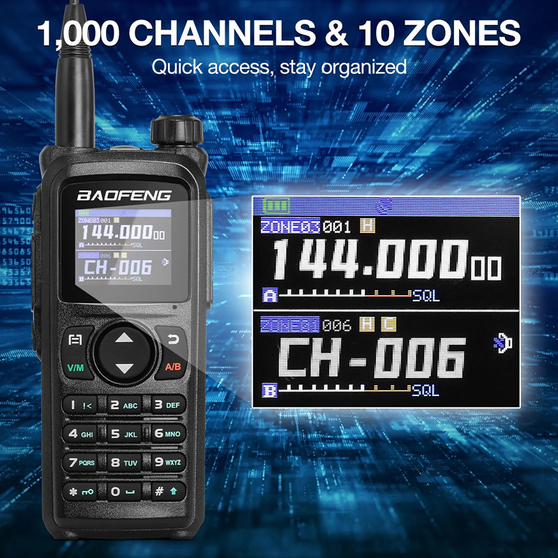 Рация Baofeng BF-UV-28 Tri-Band, дальность 9 км