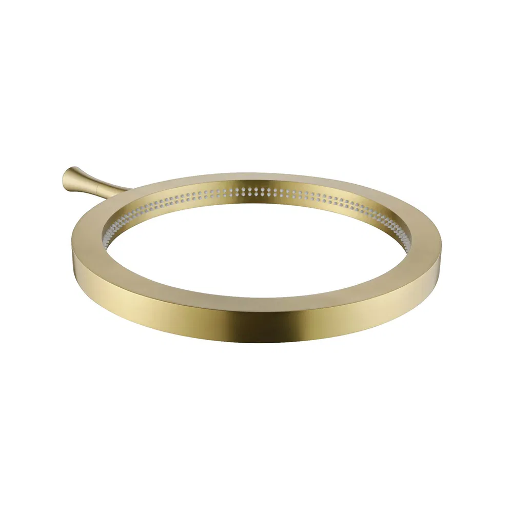 Factory Direct Price 2025 Luxury Stainless Steel Wall Mounted Brushed Gold Bathroom Waterfall Ceiling Rain Shower Head Faucet System