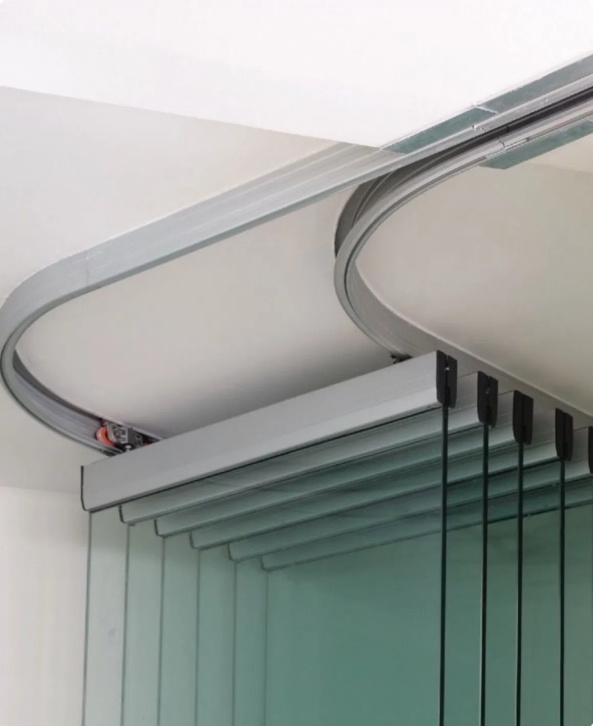 Frameless Glass Partition Office Glass Wall Bifold Folding Sliding Door