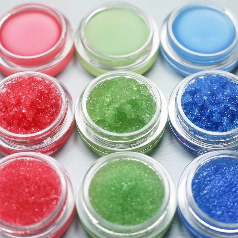 OEM Double Layer Jelly Lip Mask Autumn and Winter Lip Care Scrub 2 in 1 Set Lip Balm