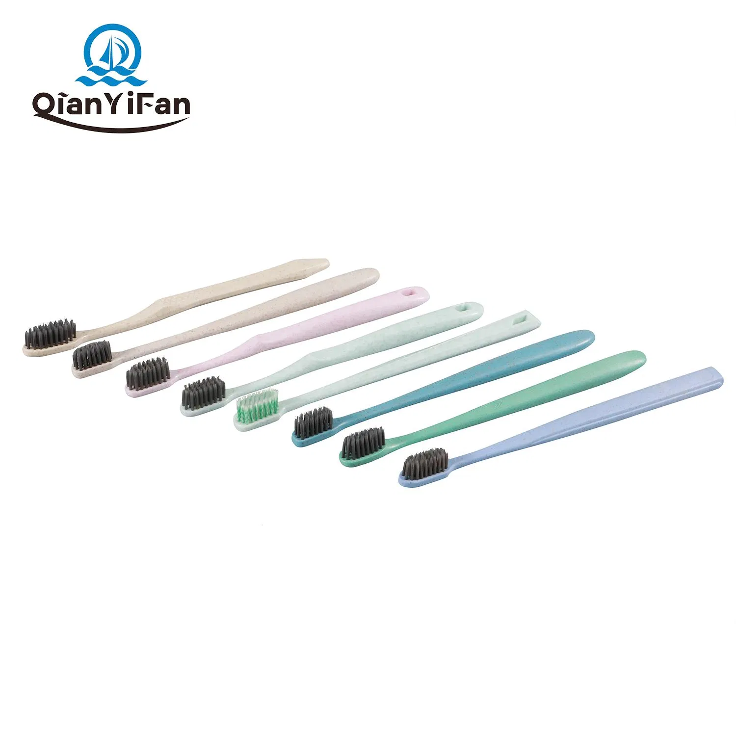 Wheat Straw Toothbrush Oral Care Toothbrush Household Toothbrush Toothbrush Comfortable Grip Toothbrush Travel Hotel Resort Disposable Toothbrush Eco-Friendly