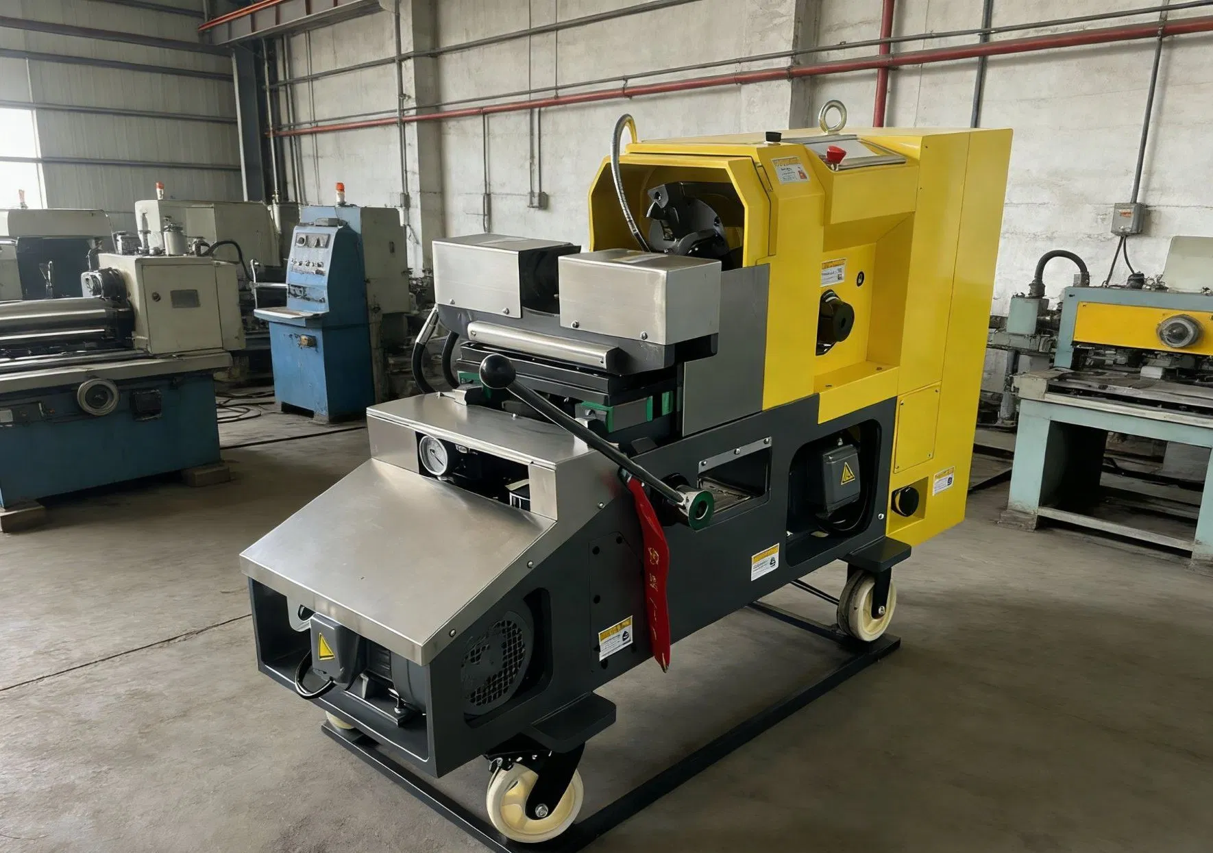 Compact Threading Machine DN15-65/DN14-100 8 7kw Power Fast Shipping