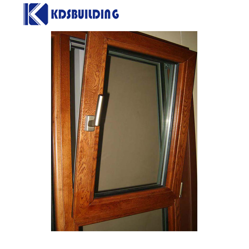  Tilt and Turn Solid Wood Windows Fancy Wooden Double Glass Window with Nfrc Modern Wooden Window Designs