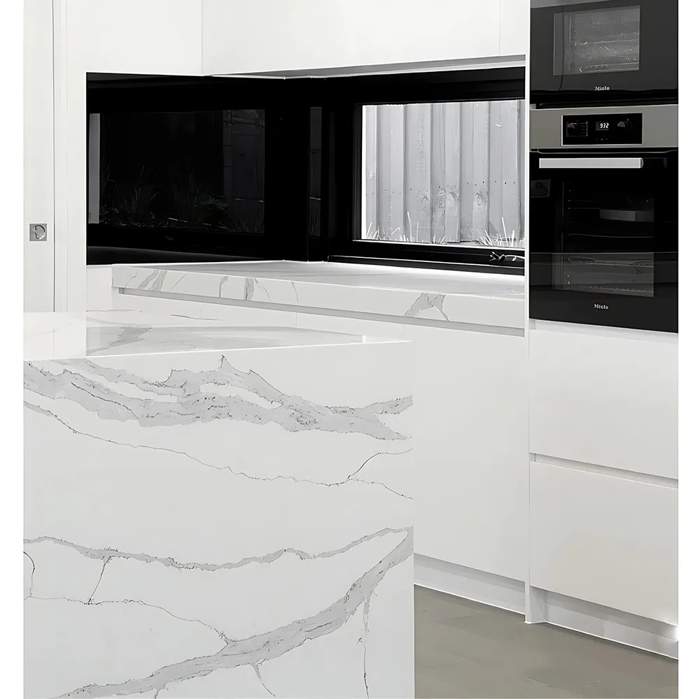 Hot Sale High Quality Solid Surface Kitchen Island with Custom Corian Countertop
