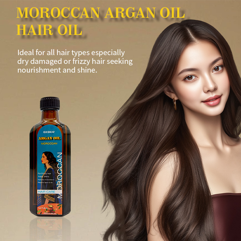 100ml Moroccan Hair Oil Custom Logo Natural Organic Anti Frizzy Hair Treatment Moroccan Oil Hair Oil for Women