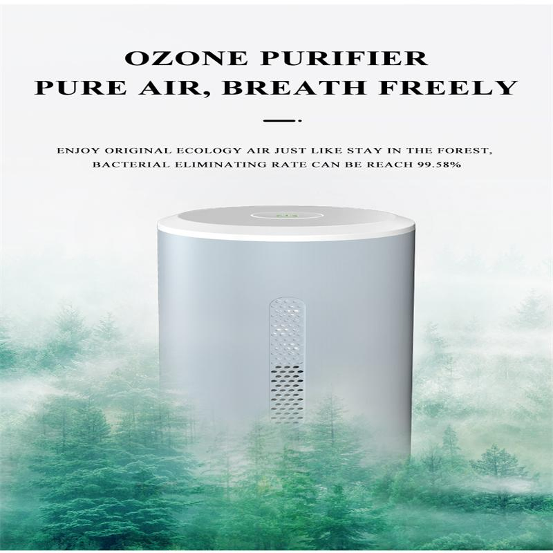 Button Design One-Click Purifier Ozone Sterilized Air Purifier for Home or Car