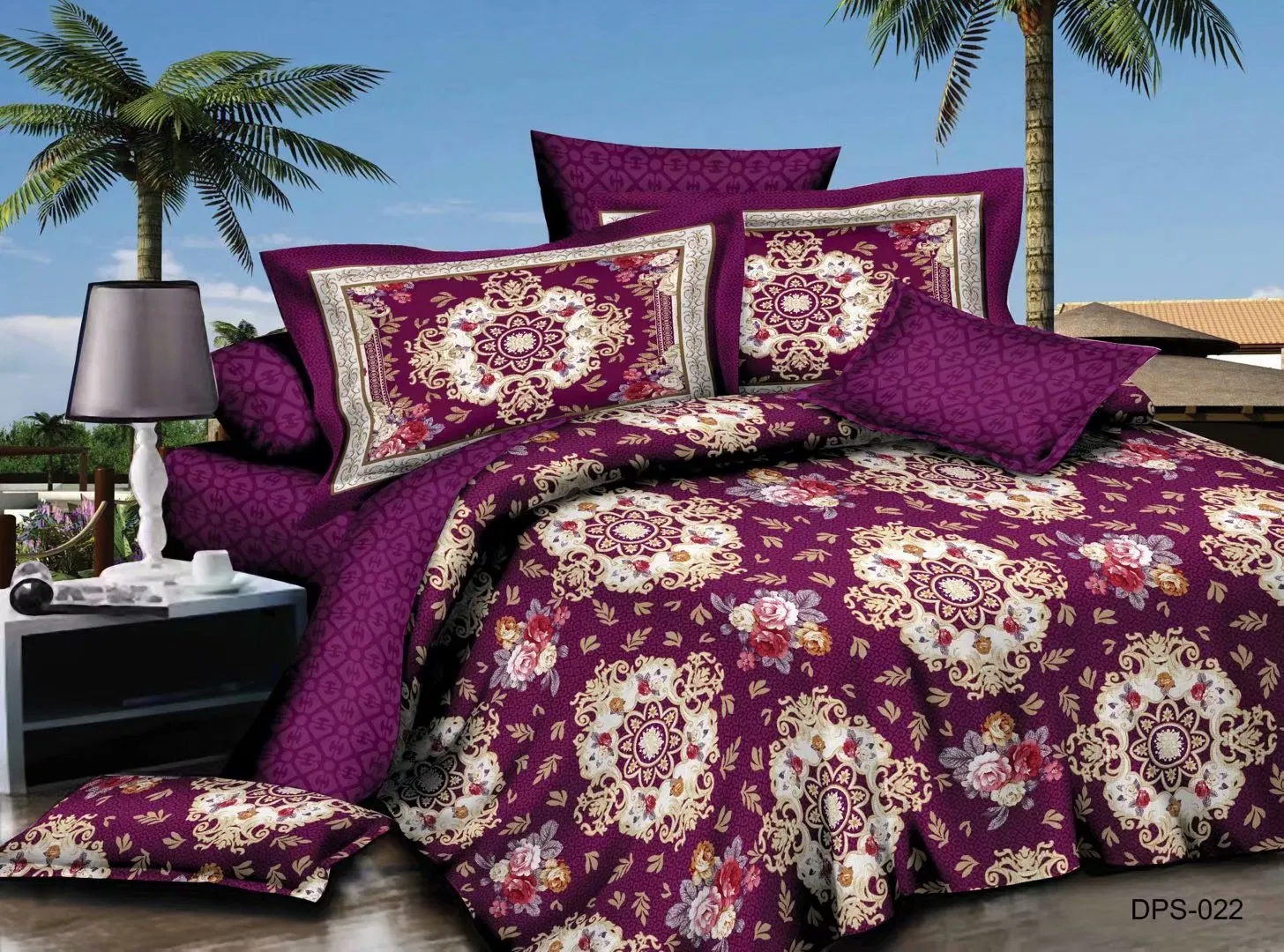 Made in China Home Textile Best Selling Classic Polyester Bedcover Bedspread Set