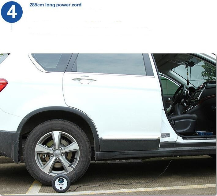 Портативный цифровой автомобильный компрессор 12В с манометром (260 psi)