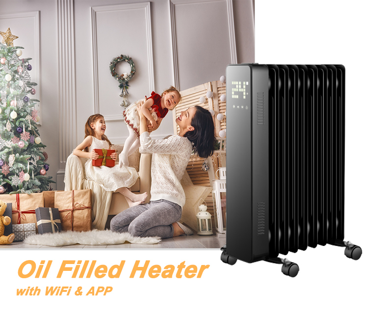 7/9/11/13 Fins Electric Room Heater Oil Filled Radiator Home Oil Heater