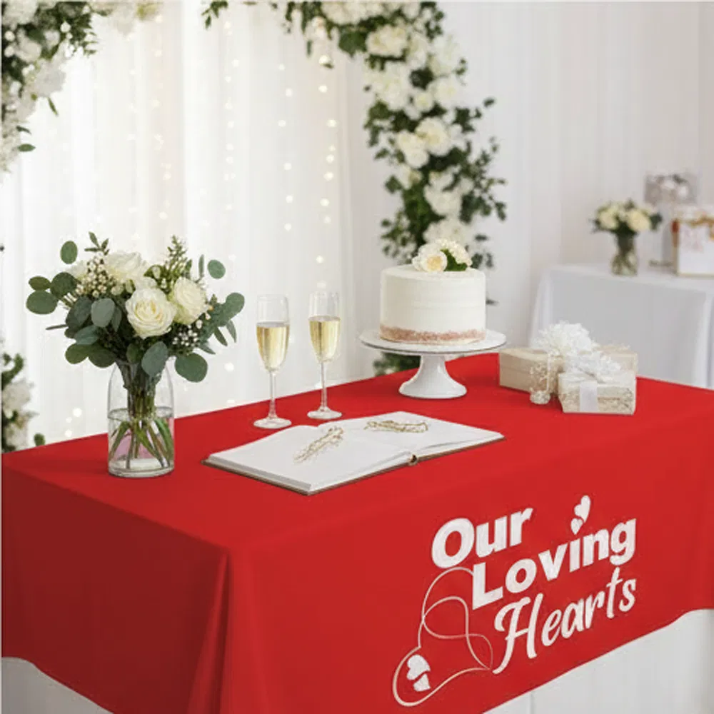 Premium Logo Table Covers for Trade Shows and Gatherings