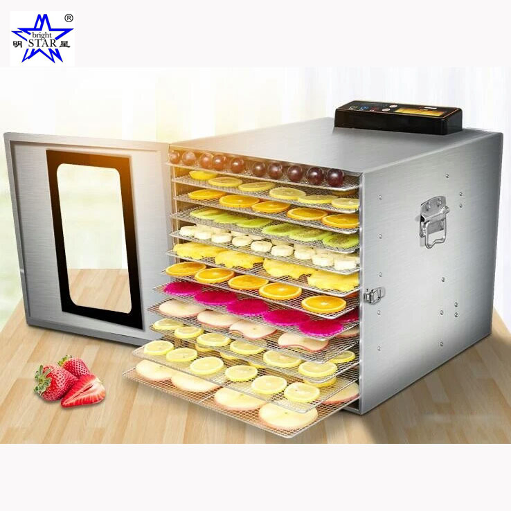 Commercial Grade Stainless Steel Electric Food Dehydrator Machine