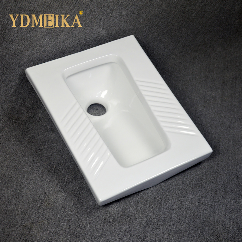 Medium to Large Scale One-Piece Molding High Temperature Firing Without S-Trap Ceramic Squatting Pan