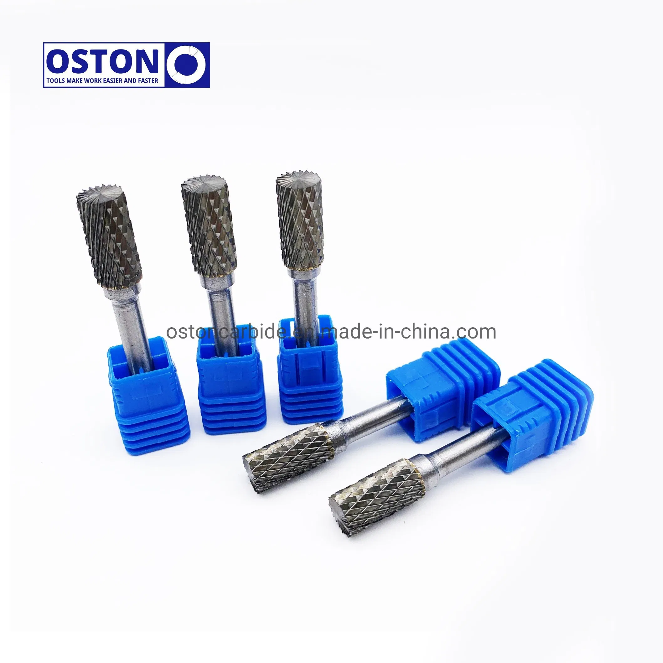 B Type Cylinder Shape with End Cut Carbide Burs B1020X06 Tungsten Carbide Pencil Grinder Bits