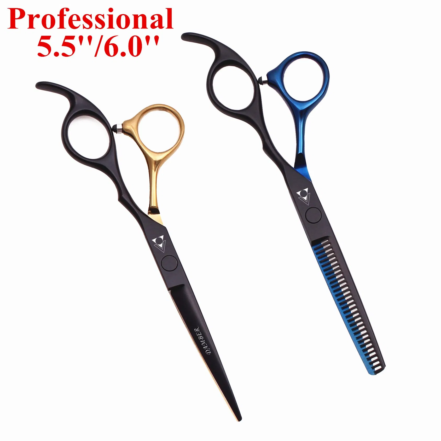 Hair Scissors 5.5 6.0 Professional Hairdressing Scissors Barber Scissor Set