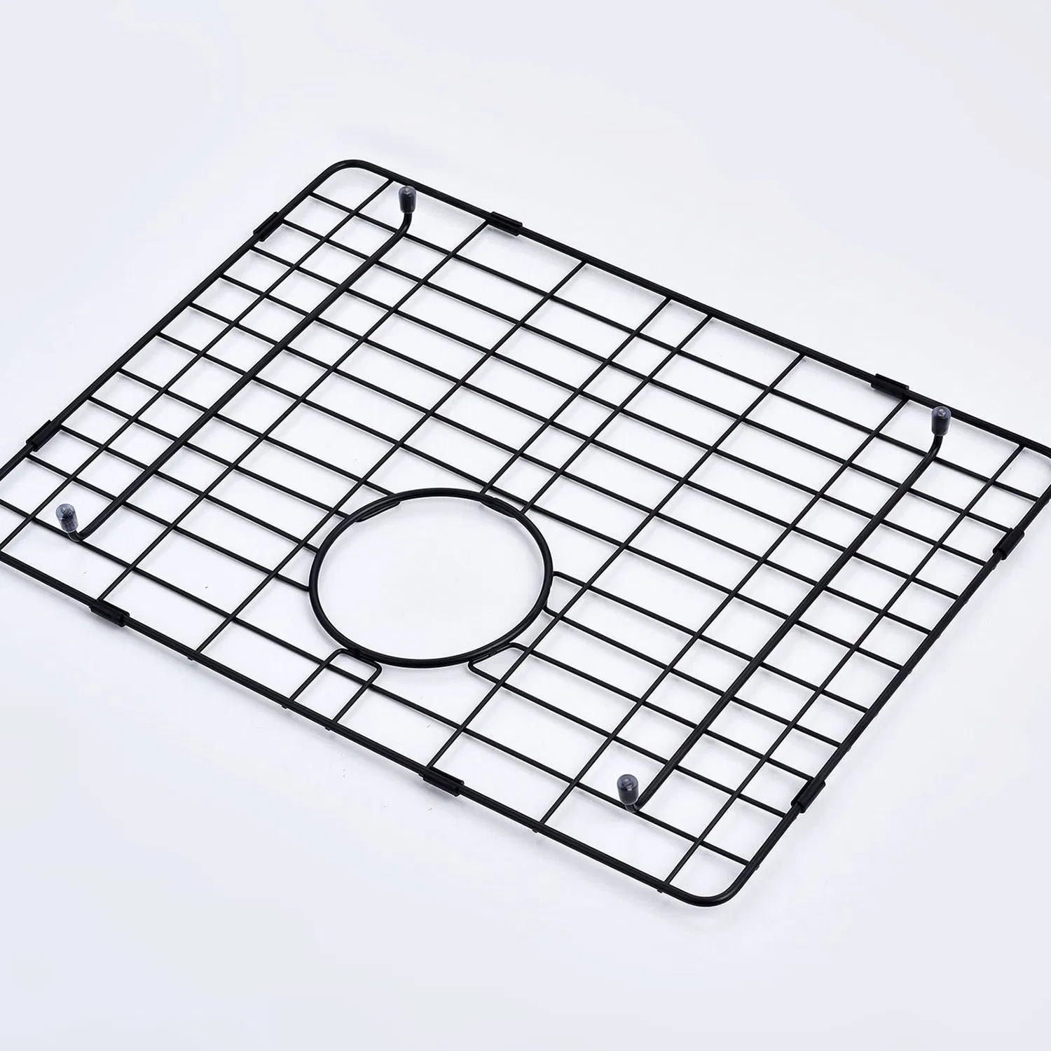 304 Stainless Steel Kitchen Sink Protector with Grid Metal Storage Racks Multifunction Organizer for Dish Storage