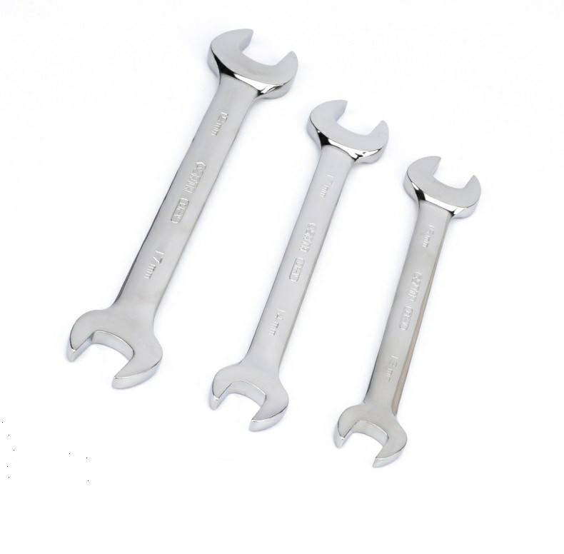 High Quality Customized Stamped Steel Double Spanner Zinc Plated Open End Wrench