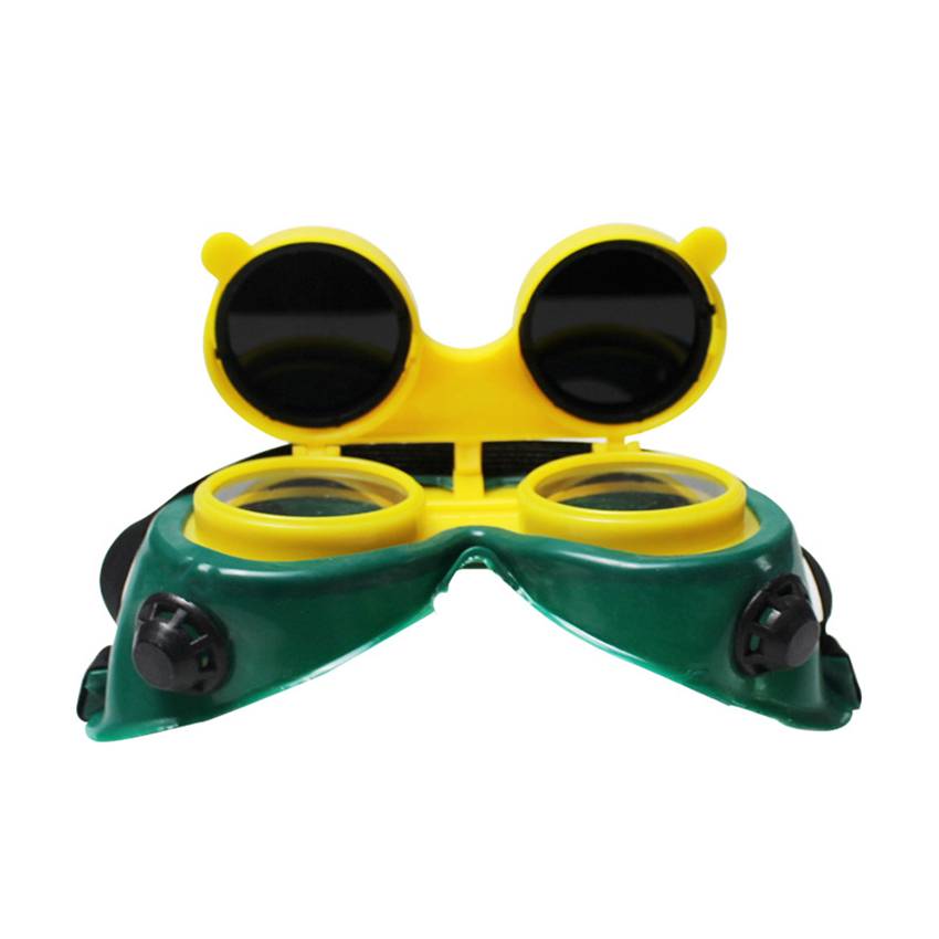 PPE Supplier Flip-up Double PVC Lens Anti-Glare Safety Glasses Work Welding Goggles En166