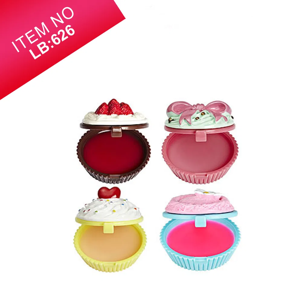 Vegan Lip Balm OEM Mini Multi Cupcake Shape Ice Cream
