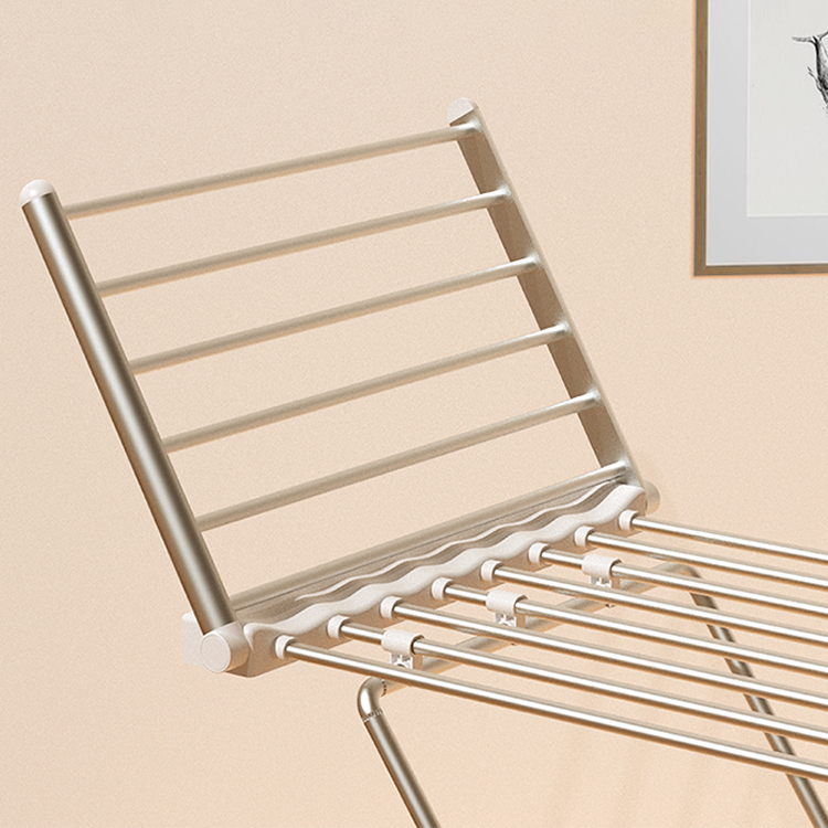 Sanipro Household Movable Heated Clothes Airer Aluminium Drying Rack Winged Foldable Electric Clothes Dryer
