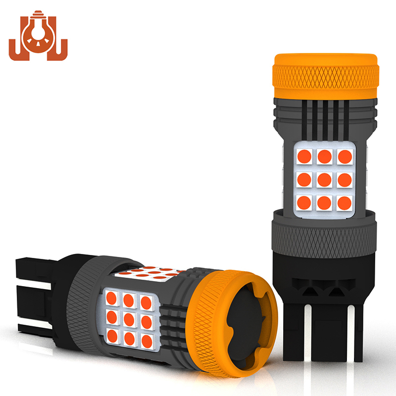 Светодиодная лампа 7443 красная для стоп-сигналов и поворотов