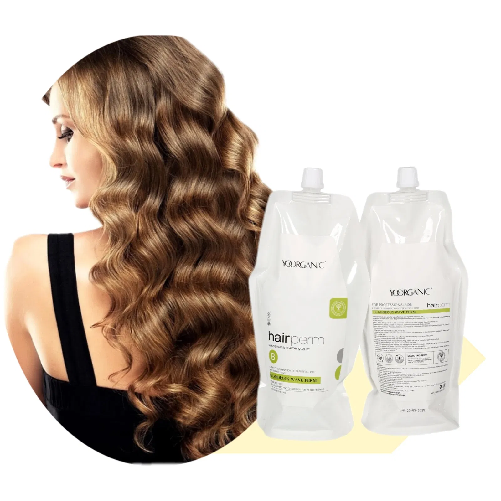 Wholesale Agent a Agent B Hair Rebonding Straight Cream Perm Salon Product