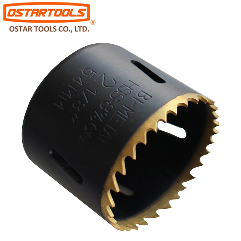 Titanium Coated HSS Bi-Metal Hole Saw with 8% Cobalt