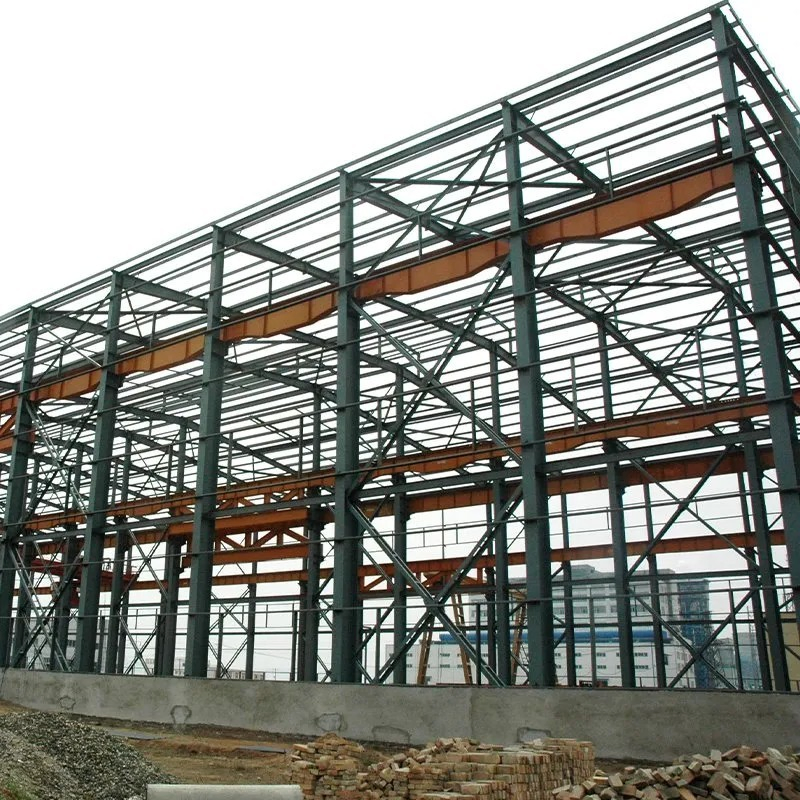 China Prefabricated Q235 H Steel Beam Steel Structure Construction for Algeria