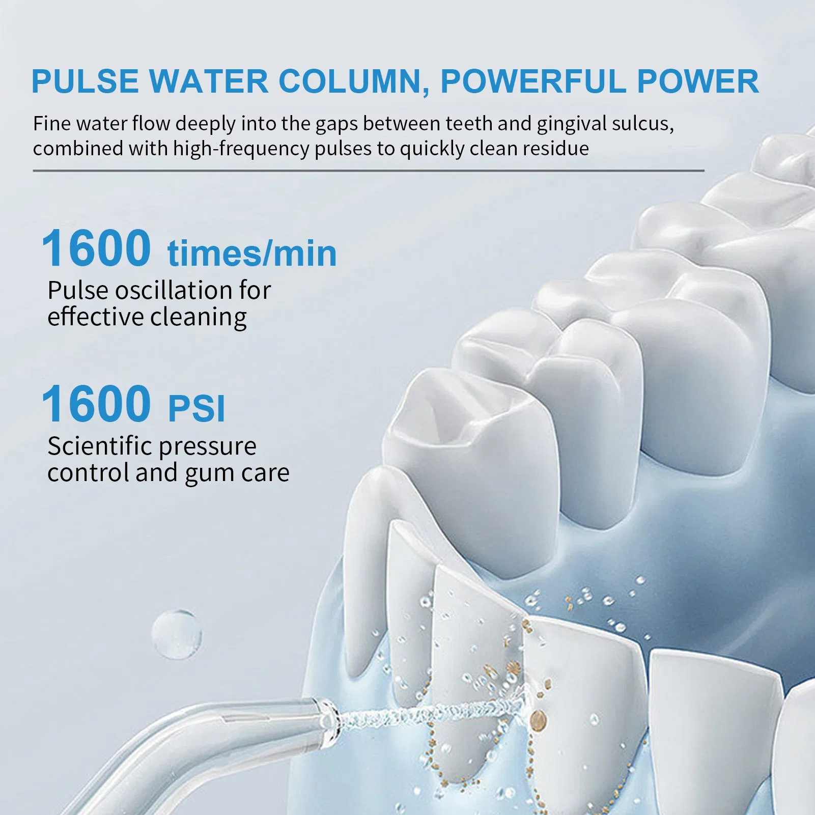 Electronic New Design Dental Oral Irrigator Water Flosser for Home Daily Use