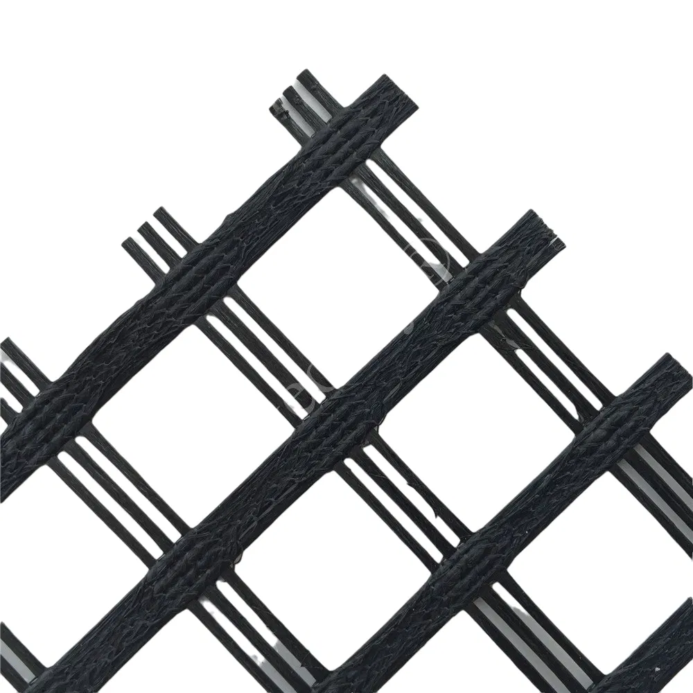 Reinforcement Retaining Wall Used Pet Geogrid Warp Knitting Polyester Geogrid