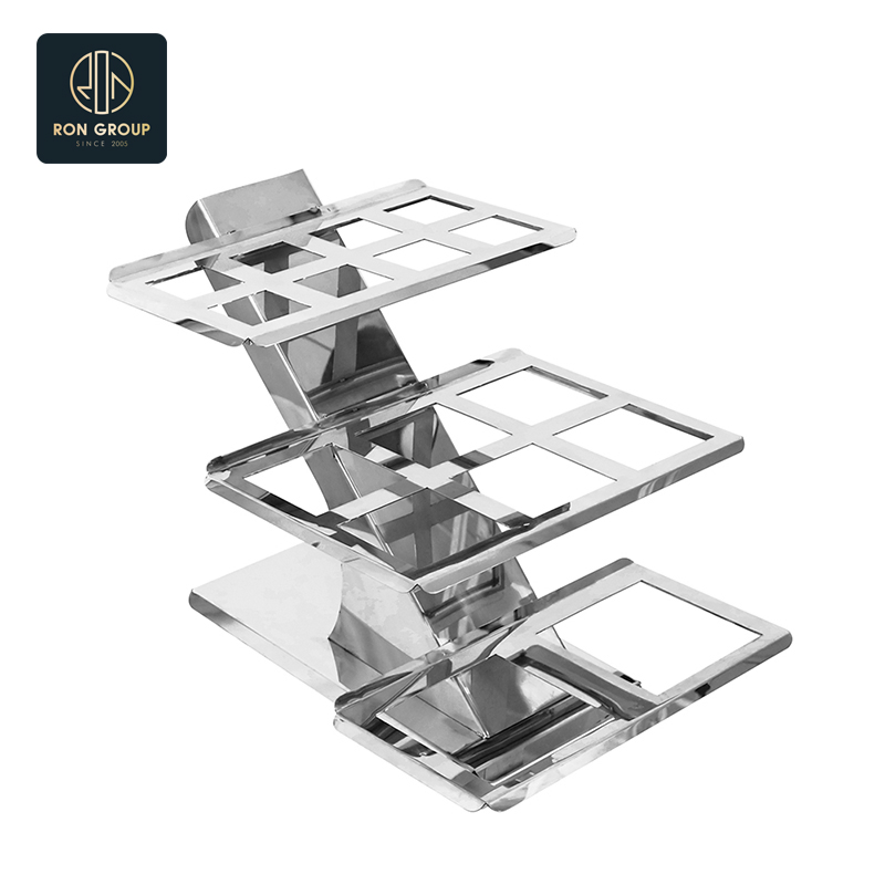 Commercial Stylish Multi-Tier Buffet Rack for Elegant Dining Displays