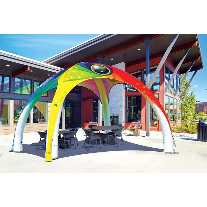 Portable 4 Legs X Dome Spider Blow up Airtight Tents Advertising Printing Inflatables Tent Gazebo for Sport Race Events Party Marquee Tents