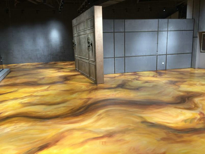 CNMI Epoxy 3D Stereoscopic Floor Wallpaper Ocean World Landscape Resin