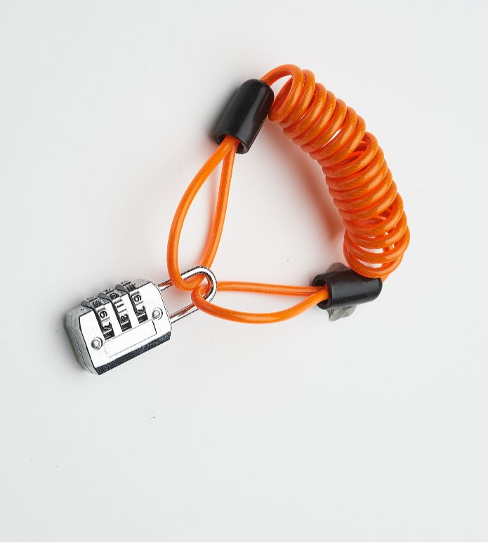 3 Digits Padlock with Cable for Bike Scooter