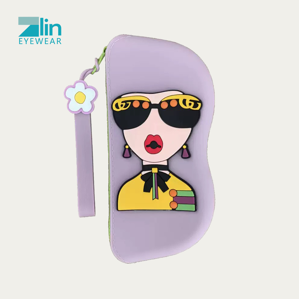 Custom Logo Eyeglasses Sunglasses Storage Bag Waterproof Case Fashion Silicone Sun Glasses Box