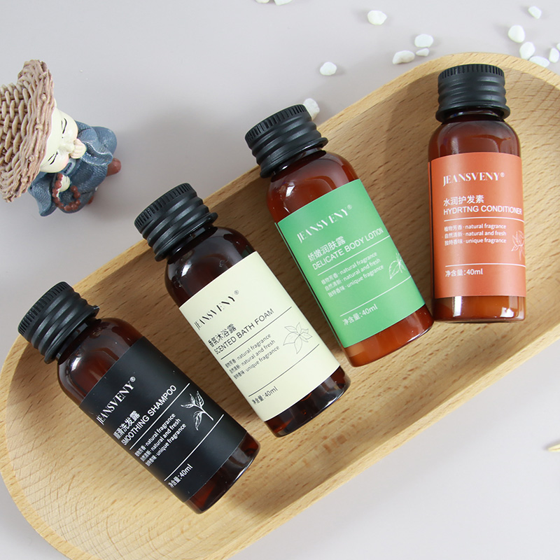 Customizable 40ml Hotel Shampoo Shower Gel Hair Conditioner Body Lotion Economic Hotel Amenities Hotel Toiletries Wholesale Customization