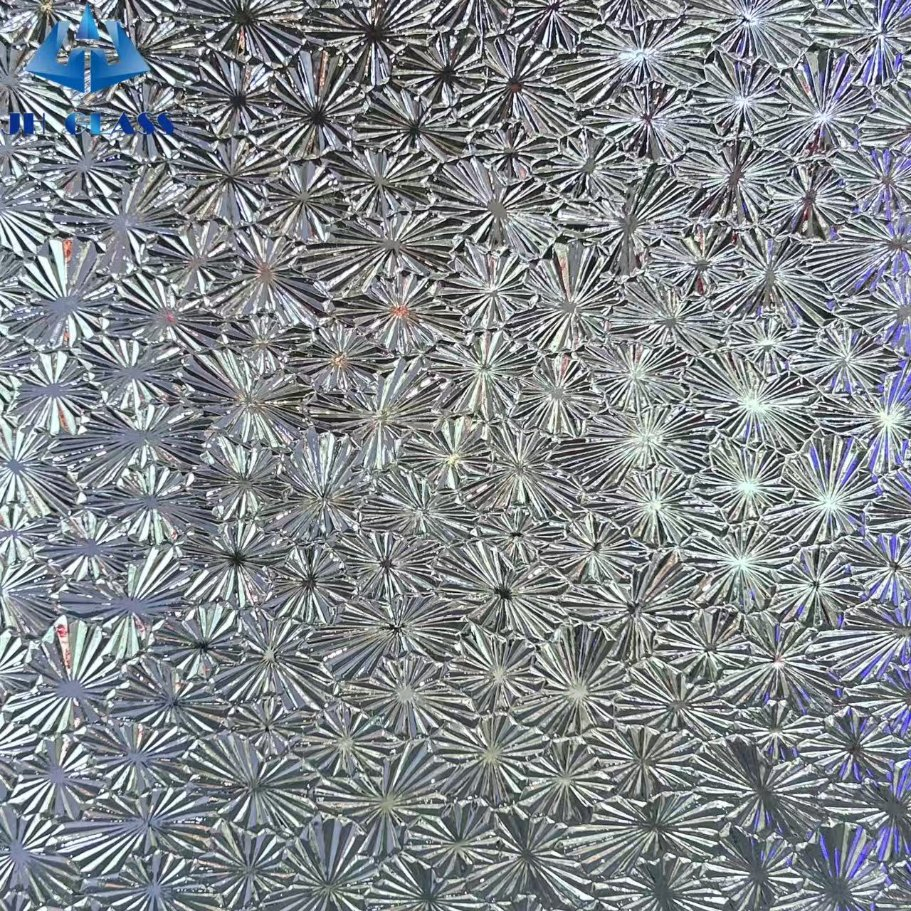 4mm 5mm 6mm High Quality Art Building Pattern Glass for Doors