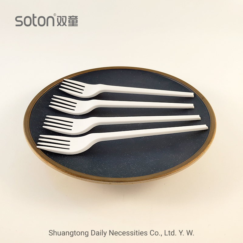 6.5 Inch Cpla Fork Fully Compostable PLA Biodegradable Fork Cutlery